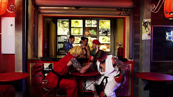 Street Fighter Orgy – Girls Get DP & SQUIRT! Steve Rickz, Nicole Doshi, Haley Spades, Chloe Kreams