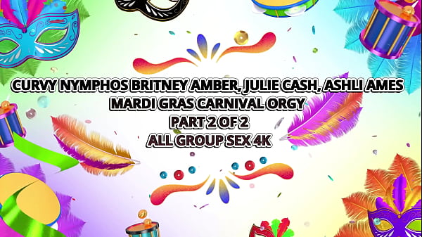 Britney Amber, Ashli Ames & Julie Cash’s In Massive Mardi Gras Orgy!