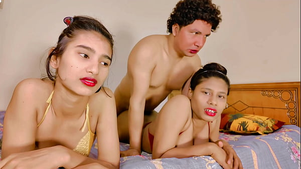 Uttaran20 – Cute petite teens takes huge cock threesome xxx