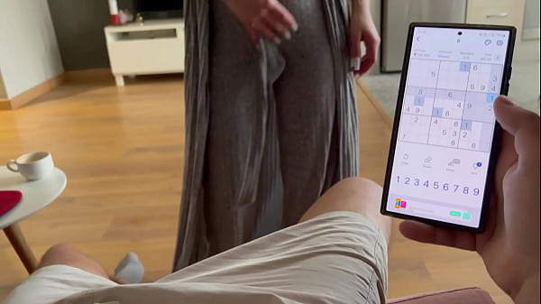 “WHO WINS?” My Girlfriend Challenges Me to Finish a SUDOKU While Masturbating!