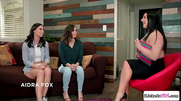 Big tits lesbian matchmaker fucking her brunette clients