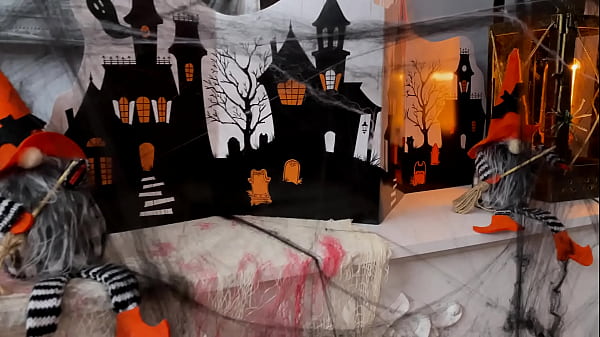 Halloween bisexual lesbian FFM threesome