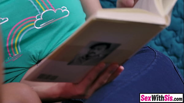 Annoying stepbro silenced with threesome with Latina teen stepsis