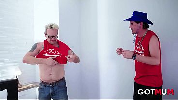 Got Mum – A Busty Milf is Fucked Anal by Two Cocks in a Threesome