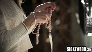 Petite blonde girl Tiffany Tatum enjoys pussy fucking after giving a perfect blowjob