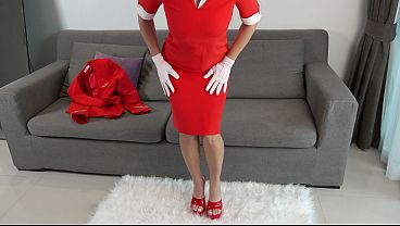 Stewardess of Russian airline invited pilot home and fucked him! Anal, pussy Creampie!. Trailer