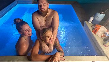 Hot Tub Threesome With Deliah Grace & Scarlett Gushes WCA Productions